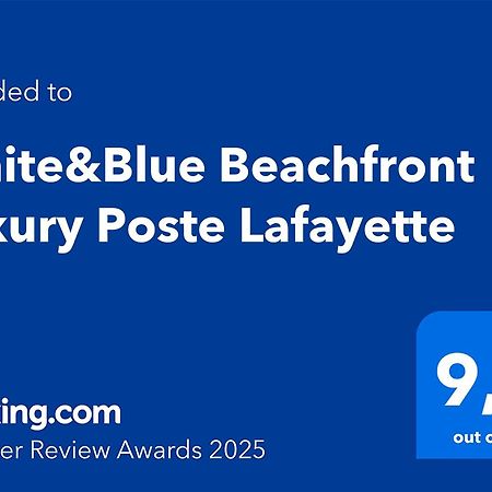 White&Blue Beachfront Luxury Poste Lafayette Exterior foto