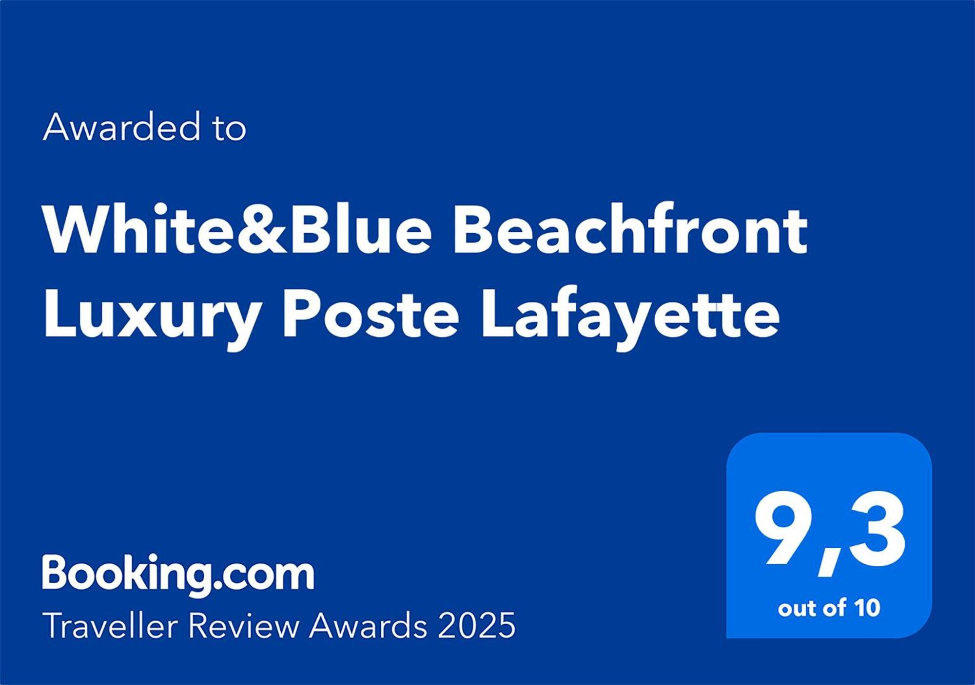 White&Blue Beachfront Luxury Poste Lafayette Exterior foto
